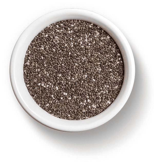 bowl of chia seeds