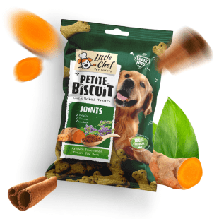 package of natural functional dog treat for joint health