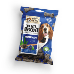 package of natural functional dog treat for immune system support