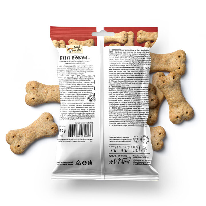 dog treat for energy product declaration