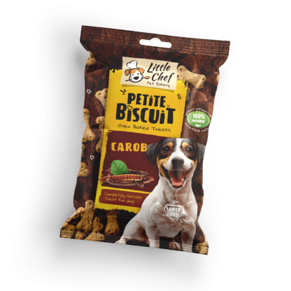package of natural functional dog treat with carob