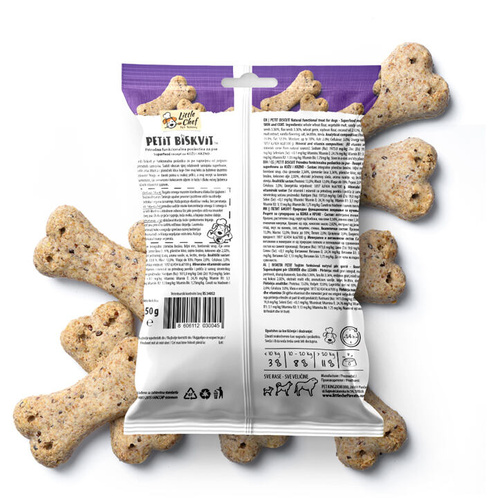 product declaration natural functional dog treat for skin and coat